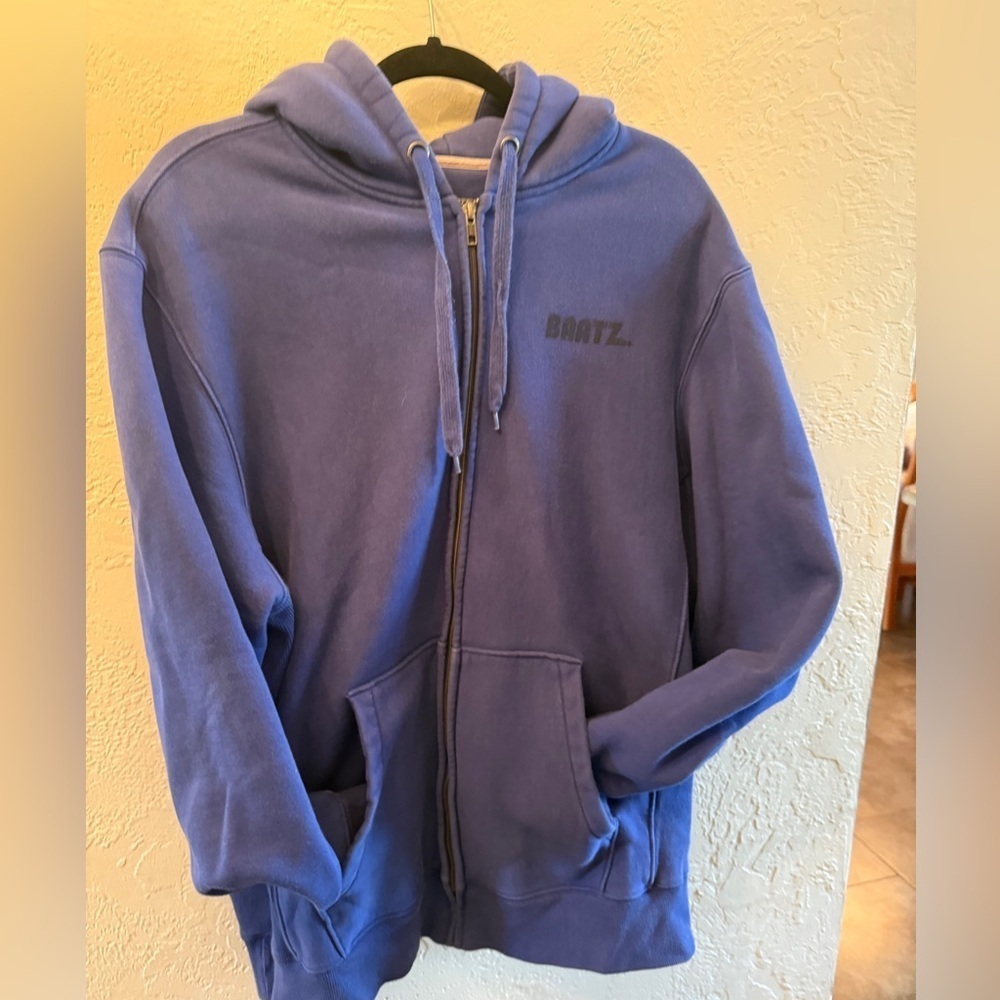 Baatz Blue Full Zip-Up Hoodie Sweatshirt Men’s Sz XXL